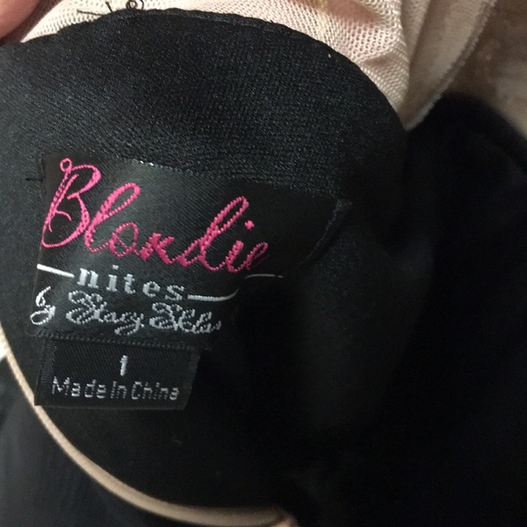 Black and Nude Formal Dress - Picture 5 of 6